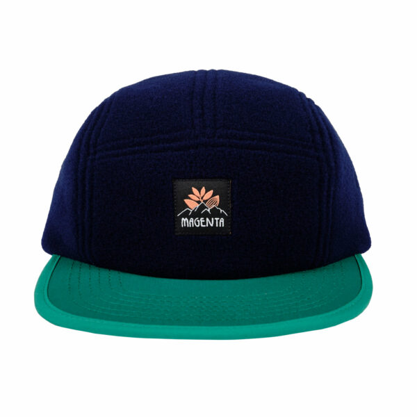 MAGENTA-HIVER FLEECE 5P CAP NAVY/GREEN
