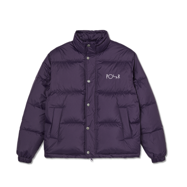 POLAR BASSIC PUFFER JACKET DARK VIOLET