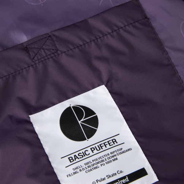 POLAR BASSIC PUFFER JACKET DARK VIOLET