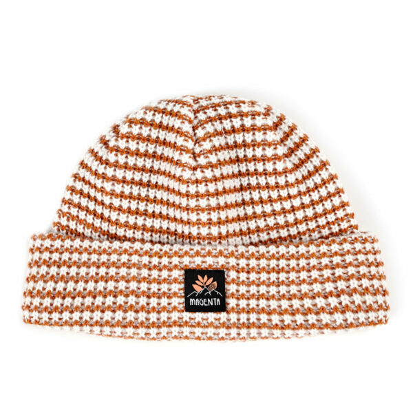 MAGENTA-STRIPE BEANIE ORANGE