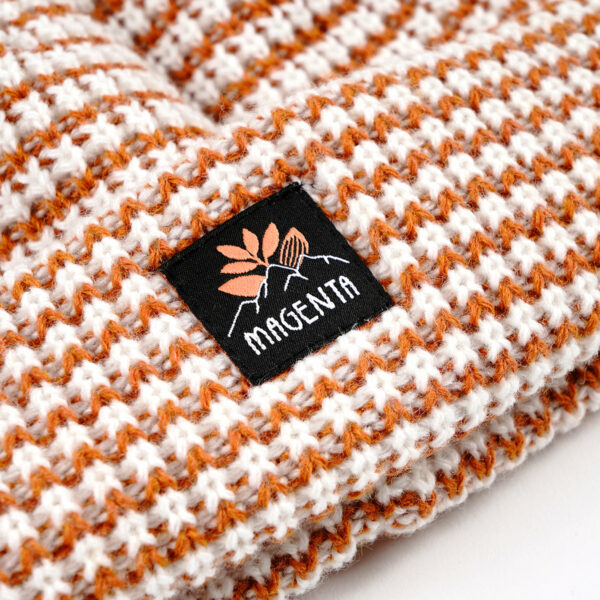 MAGENTA-STRIPE BEANIE ORANGE