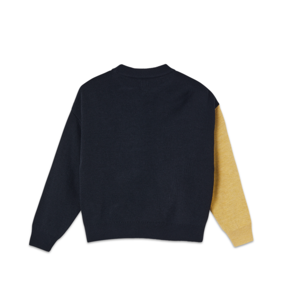 POLAR EMILE KNIT SWEATER BLACK/YELLOW