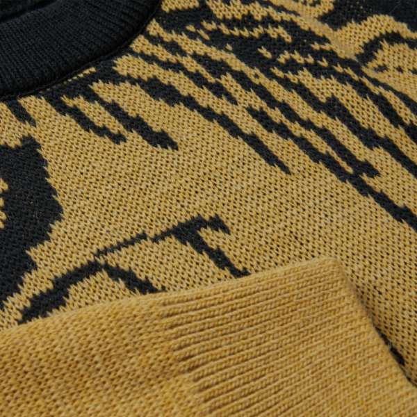 POLAR EMILE KNIT SWEATER BLACK/YELLOW
