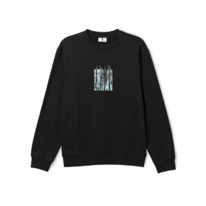 POETIC COLLECTIVE - BLUE STRIPES CREWNECK BLACK