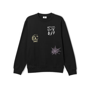 POETIC COLLECTIVE - THREE PRINTS CREWNECK BLACK