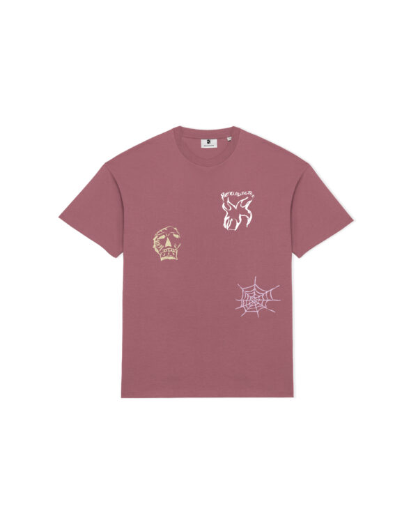 POETIC COLLECTIVE - THREE PRINTS T-SHIRT PINK