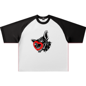 VANS - DYANA DOG FACE CROPPED TEE WHITE/BLACK