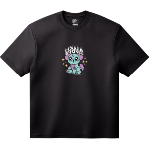 VANS - PUPPY LOOSE TEE BLACK