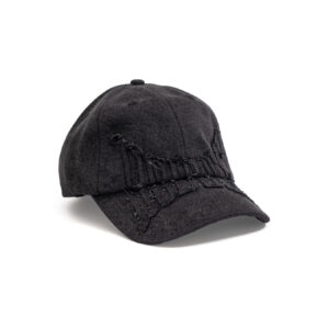 HODDLE - DENIM APLIQUE CAP BLACK