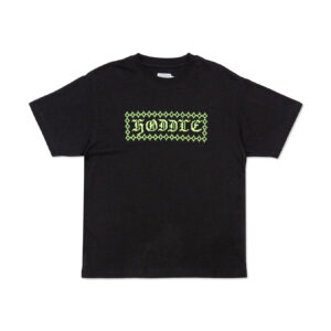 HODDLE - STICH TEE BLACK GREEN