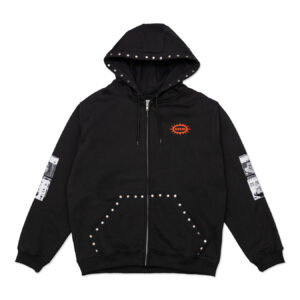 HODDLE - SMOKER STUD HOOD BLACK